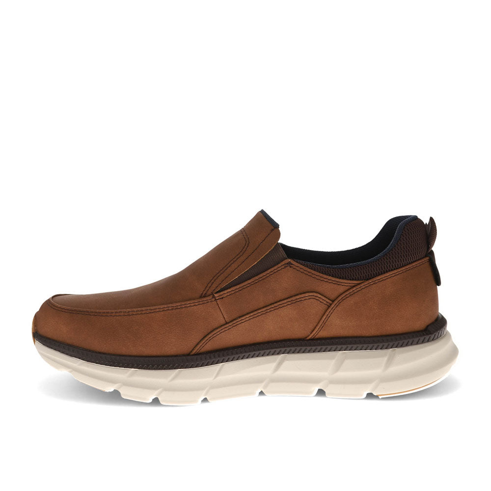 Dark Tan-Dockers Mens GO-TIME Active Rebound Slip-on Sneaker