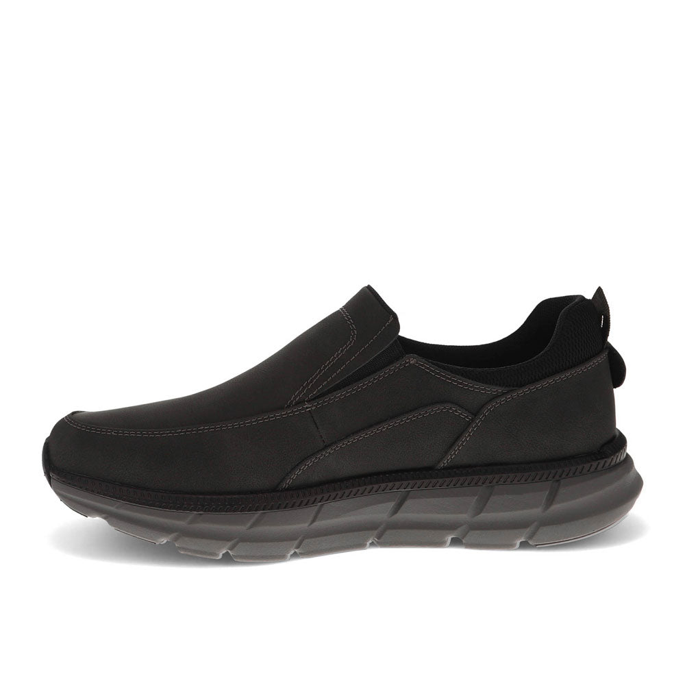 Black-Dockers Mens GO-TIME Active Rebound Slip-on Sneaker