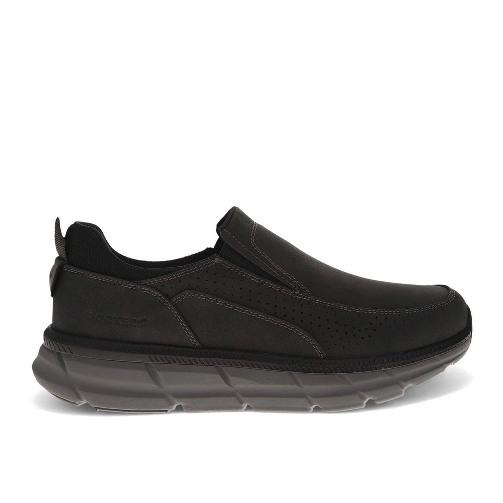 Black-Dockers Mens GO-TIME Active Rebound Slip-on Sneaker