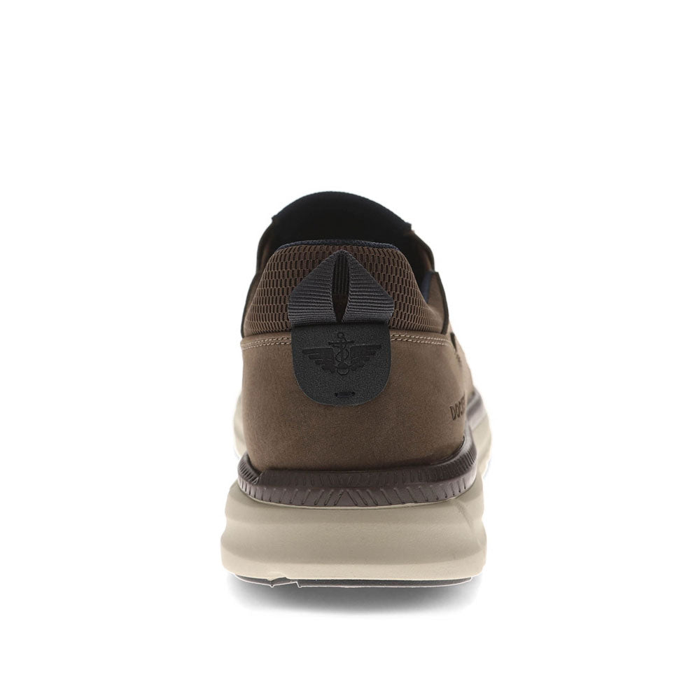 Brown-Dockers Mens GO-TIME Active Rebound Slip-on Sneaker