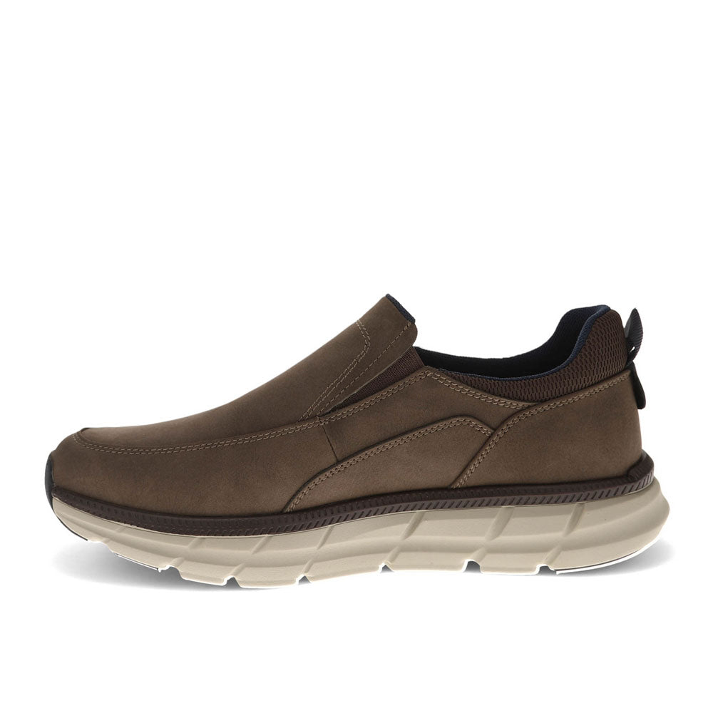 Brown-Dockers Mens GO-TIME Active Rebound Slip-on Sneaker