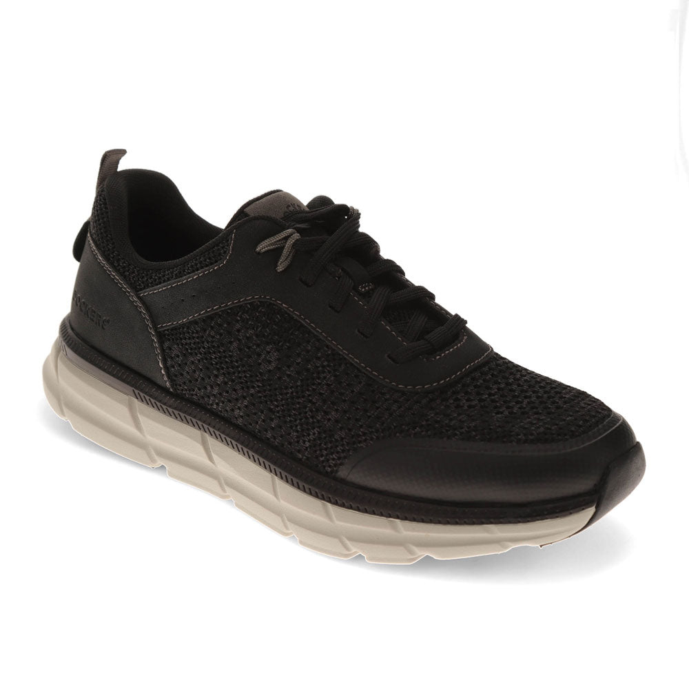 Black-Dockers Mens GO-4-IT Active Rebound Knit Sneaker