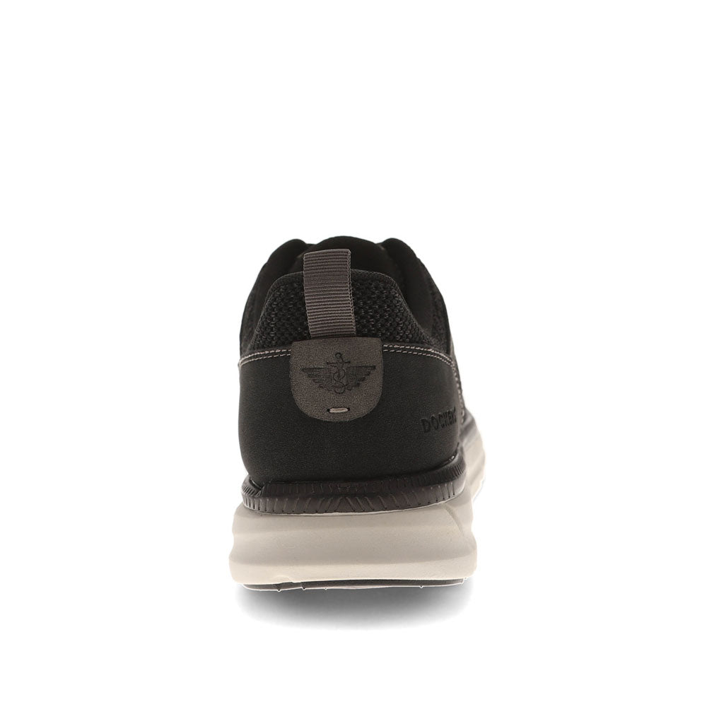 Black-Dockers Mens GO-4-IT Active Rebound Knit Sneaker