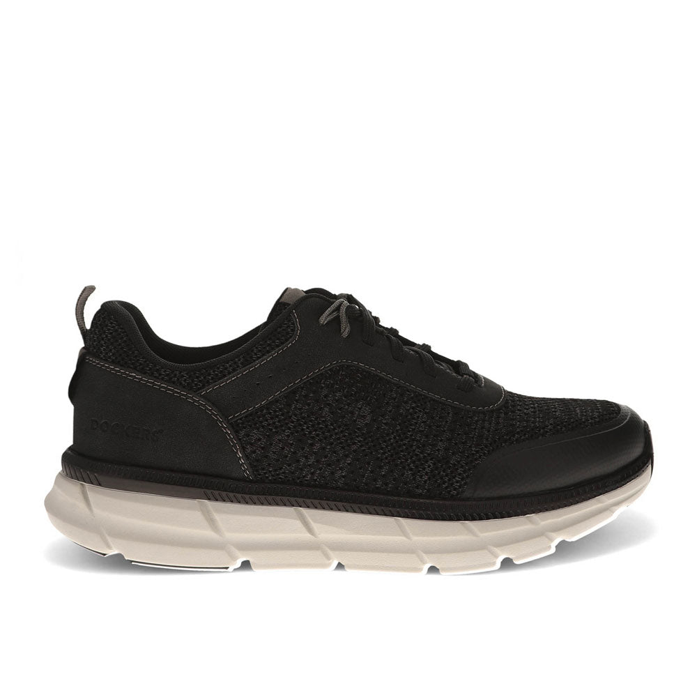 Black-Dockers Mens GO-4-IT Active Rebound Knit Sneaker