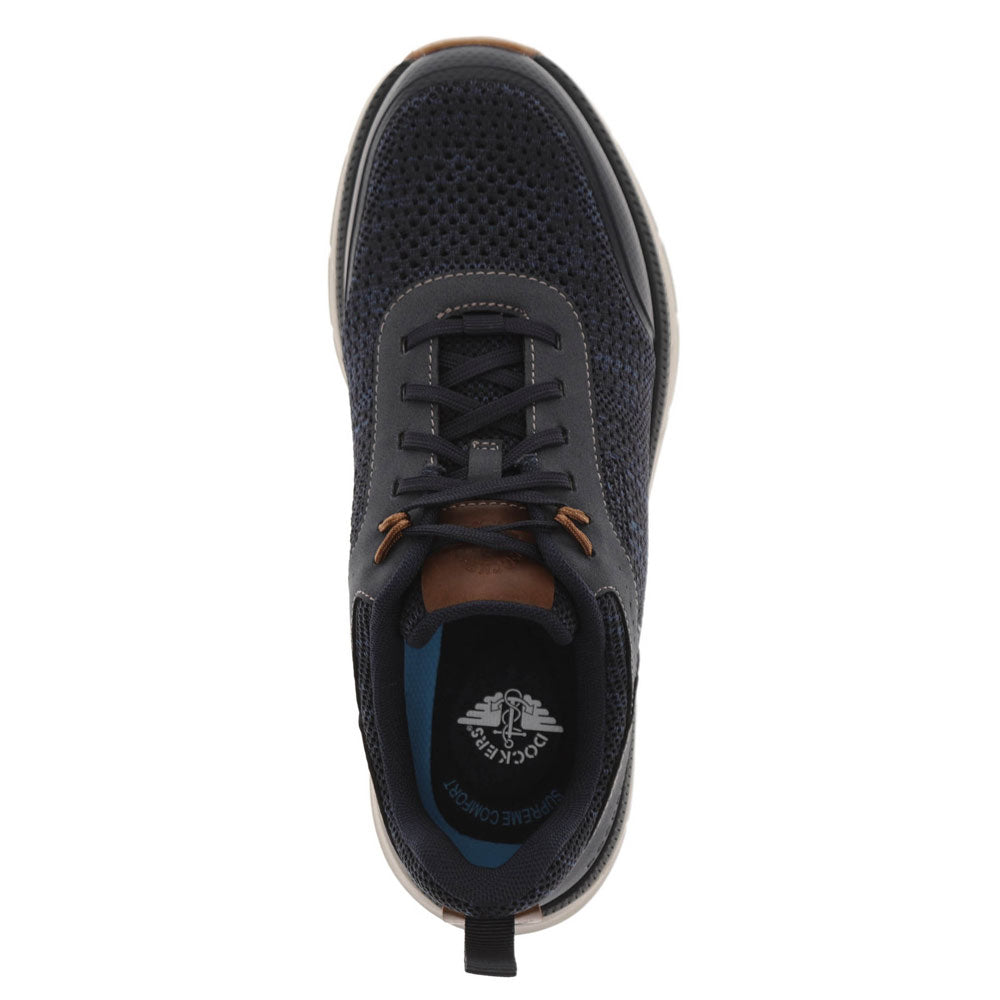 Navy-Dockers Mens GO-4-IT Active Rebound Knit Sneaker