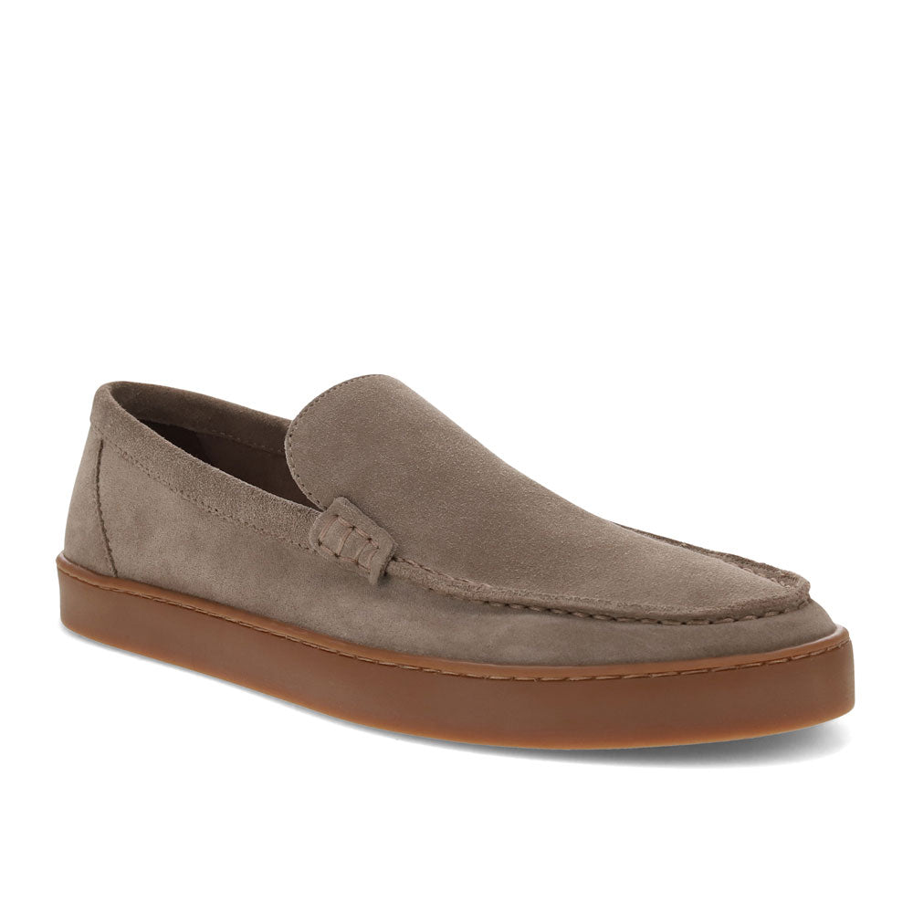 Taupe-Dockers Mens Varian Suede Leather Casual Slip-On Loafer Shoe