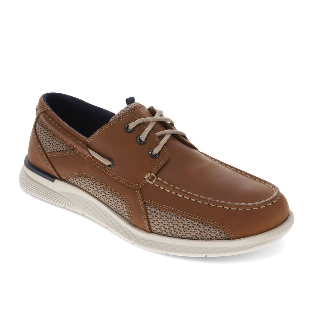 Tan-Dockers Mens Harden Genuine Leather Casual Classic Boat Shoe