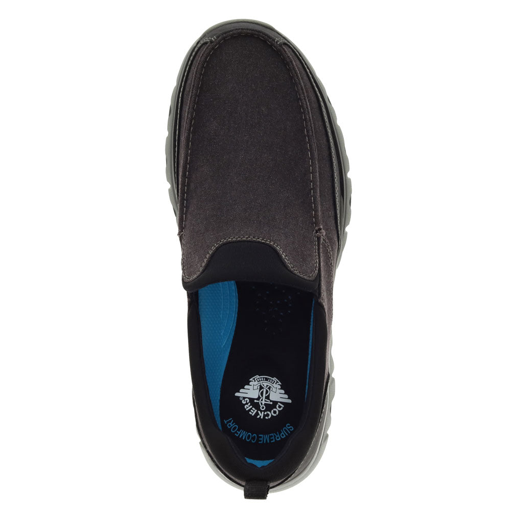 Black-Dockers Mens Coban Casual Slip-on Loafer Shoes