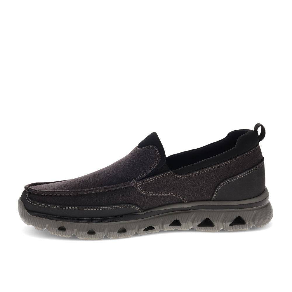 Black/Grey-Dockers Mens Coban Casual Slip-on Loafer Shoes