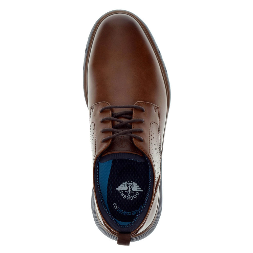 Cognac/Navy-Dockers Mens Franco Fusion 2.0 Casual Sneaker