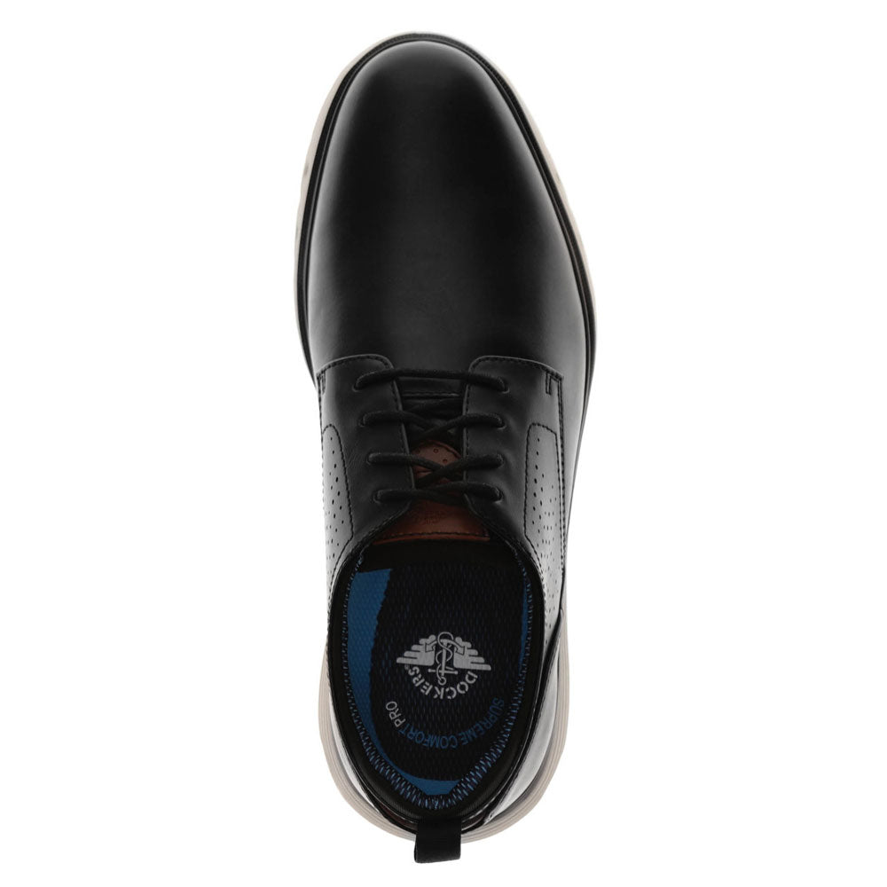 Black/White-Dockers Mens Franco Fusion 2.0 Casual Sneaker