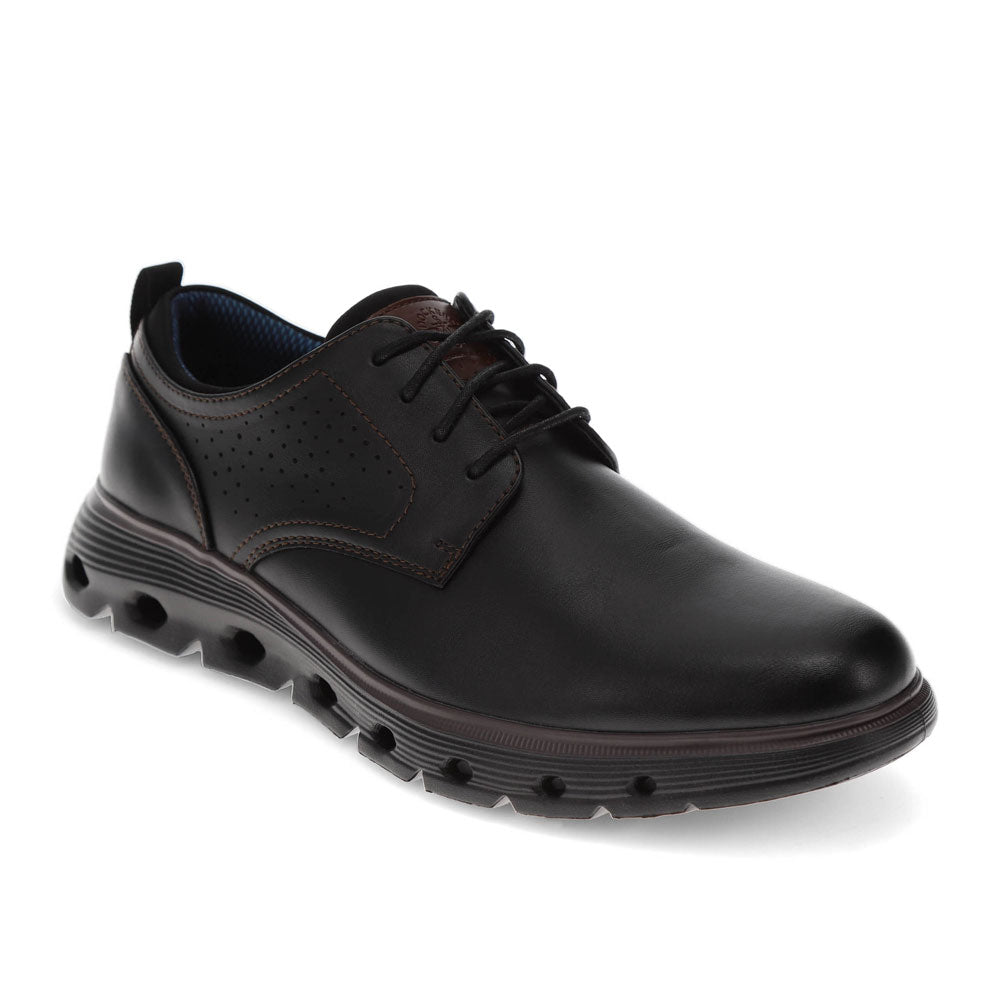 Black-Dockers Mens Franco Fusion 2.0 Casual Sneaker