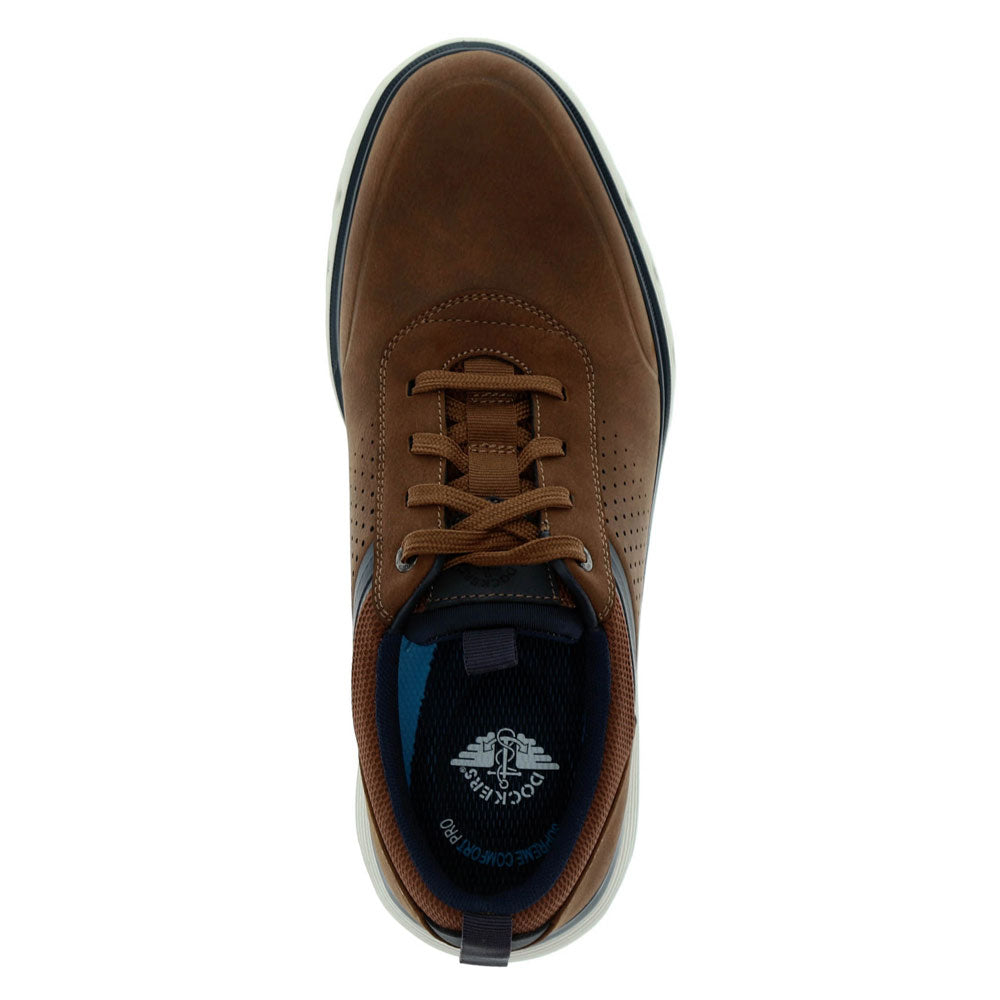 Dark Tan-Dockers Mens Fowler Fusion 2.0 Casual Sneaker