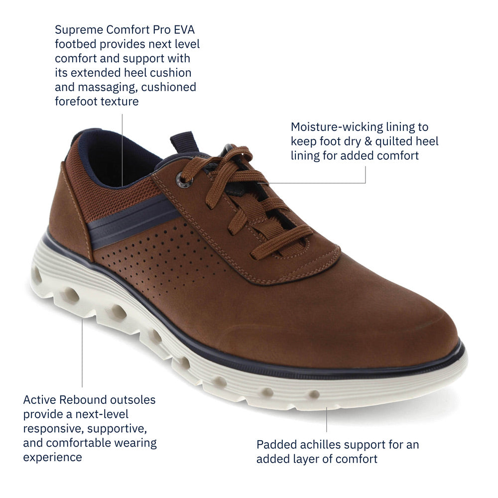 Dark Tan-Dockers Mens Fowler Fusion 2.0 Casual Sneaker