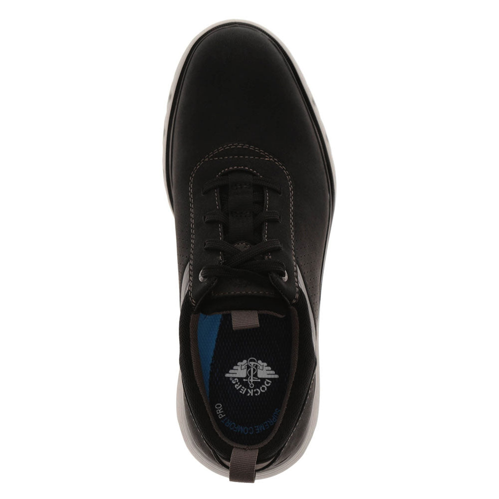 Black-Dockers Mens Fowler Fusion 2.0 Casual Sneaker