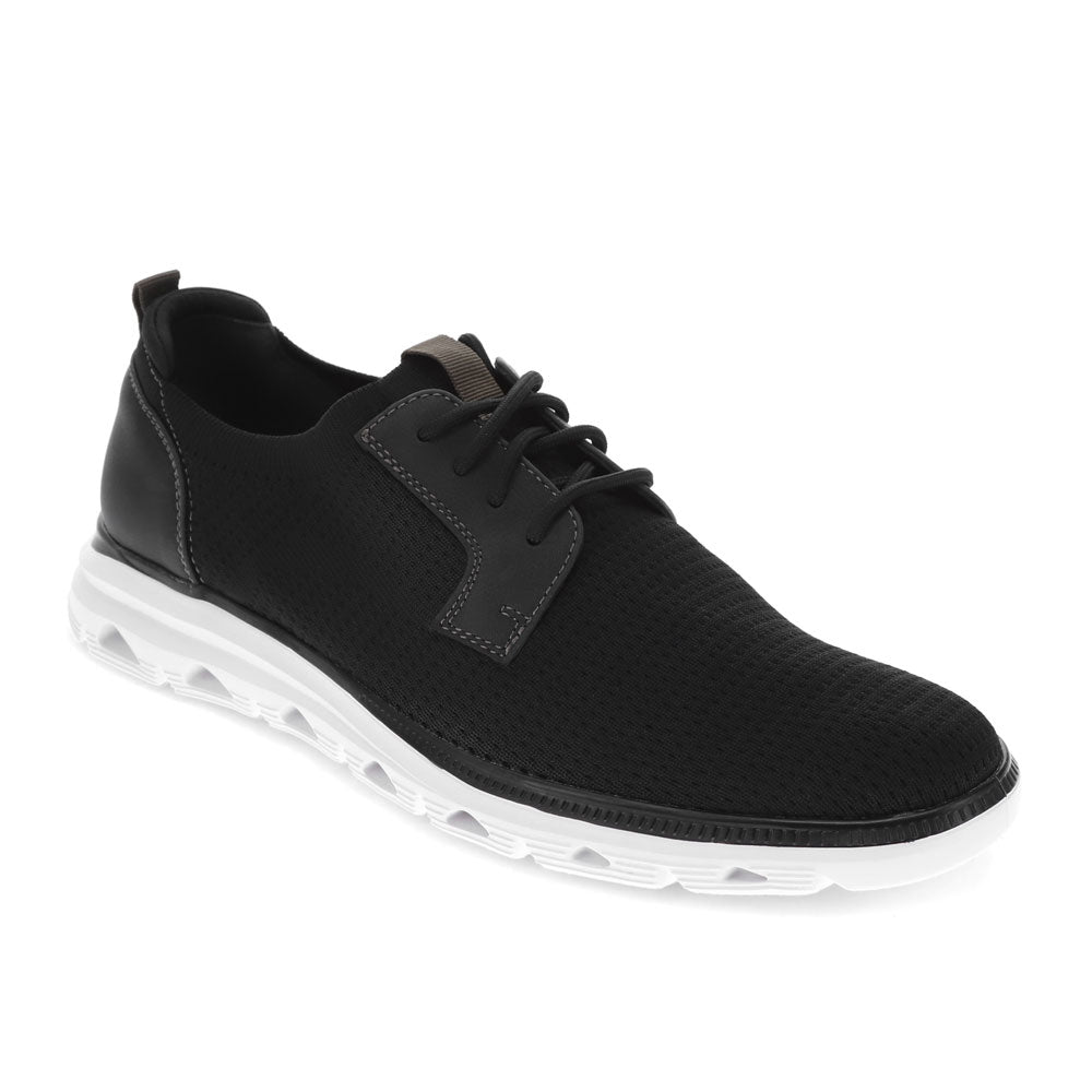 Black-Dockers Mens Fielding Lightweight Knit Casual Oxford Shoe With Active Rebound Technology