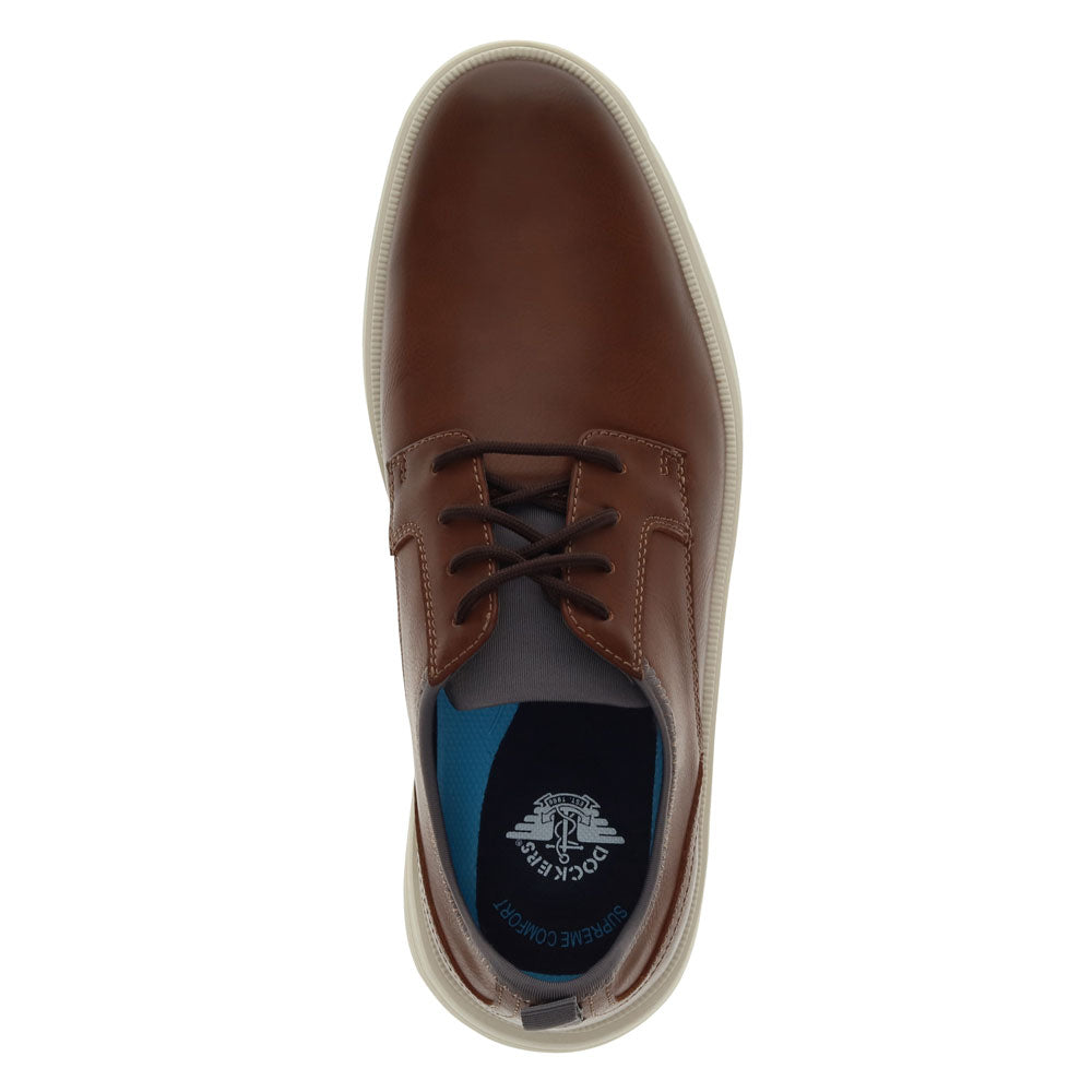 Dark Tan-Dockers Mens Herron Dress Casual Oxford Shoe