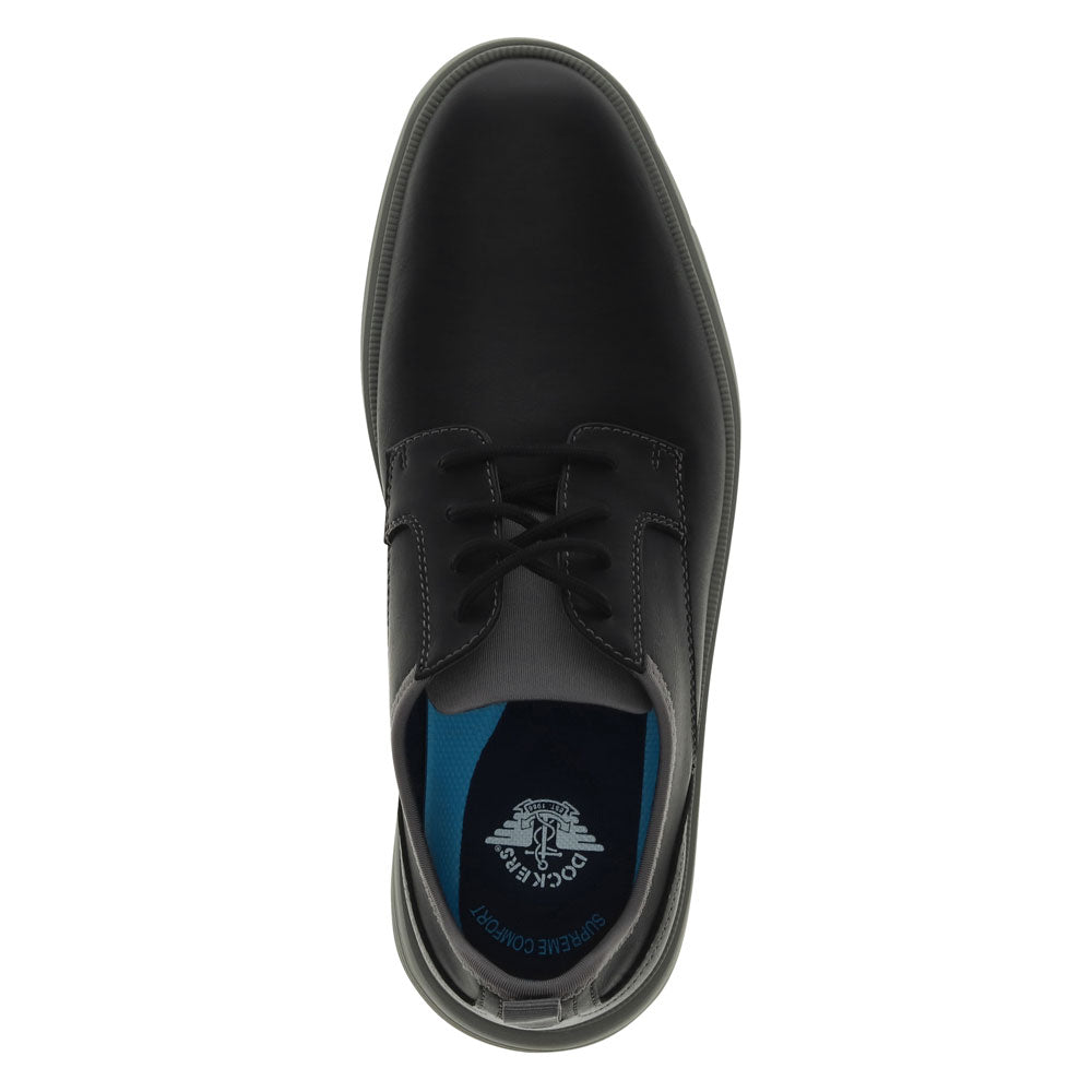 Black-Dockers Mens Herron Dress Casual Oxford Shoe