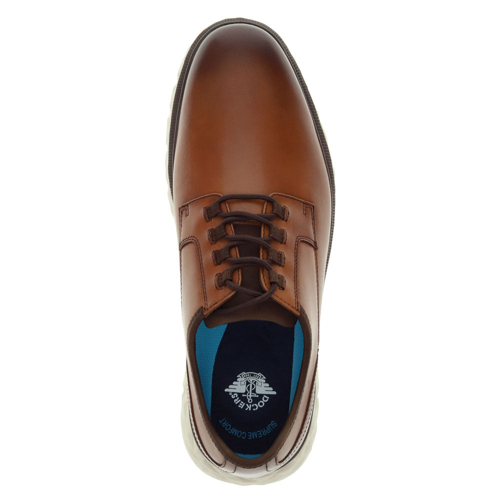 Butterscotch-Dockers Mens Callum Genuine Leather Casual Lace Up Oxford Shoe