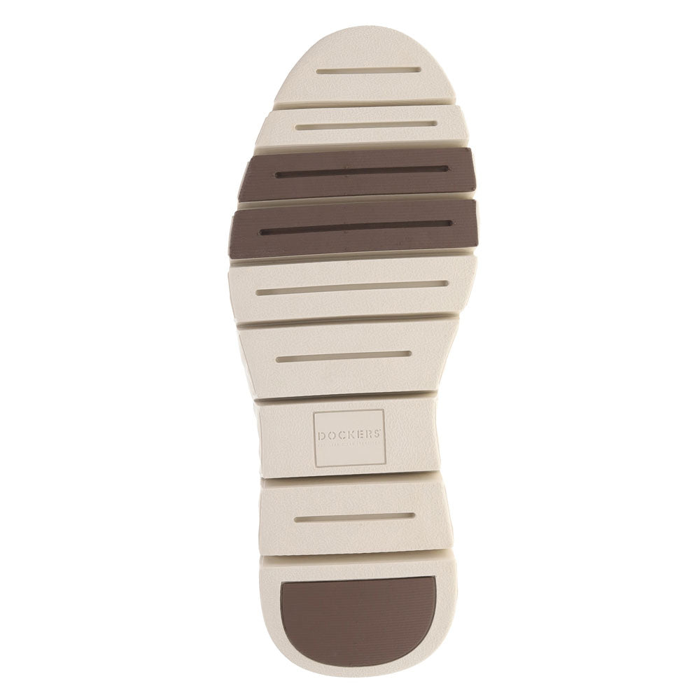 Taupe-Dockers Mens Clarkston Genuine Leather Casual Lace Up Oxford Shoe