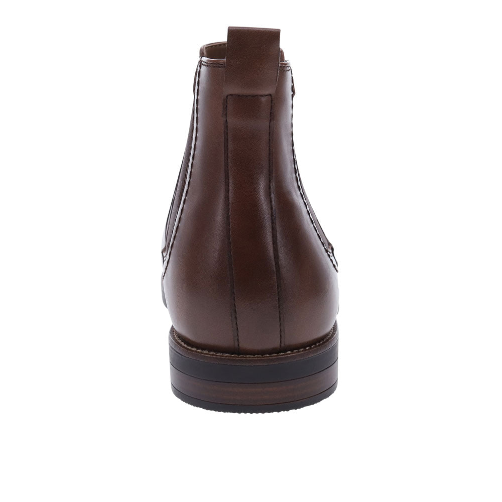 Cognac-Dockers Mens Brookside Dress Slip-on Chelsea Boot