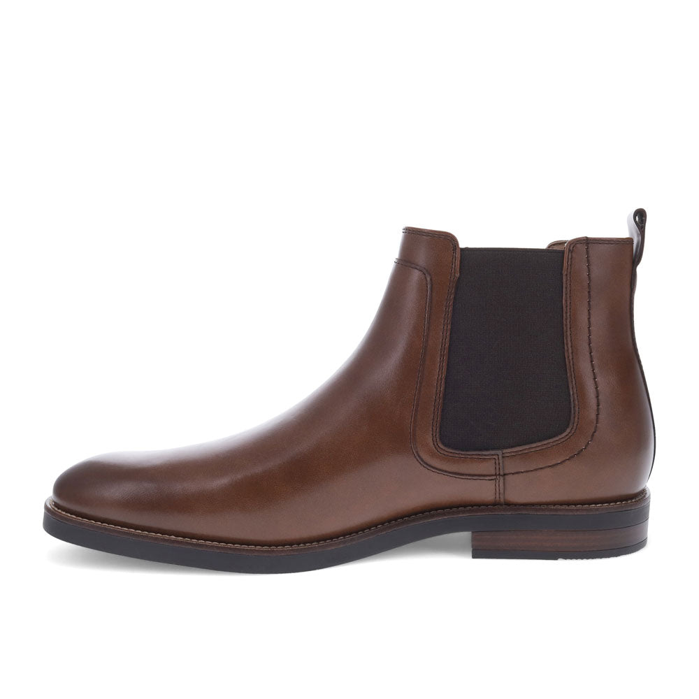 Cognac-Dockers Mens Brookside Dress Slip-on Chelsea Boot