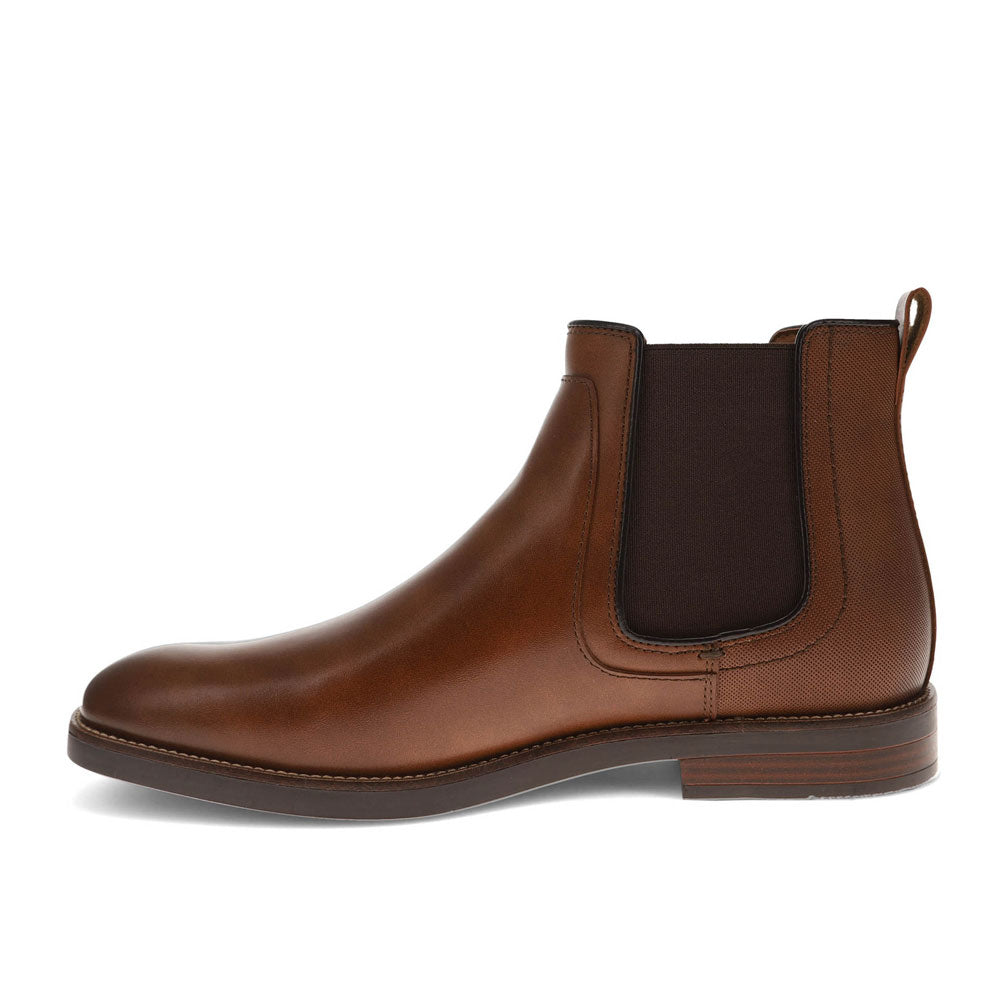 Cognac-Dockers Mens Brookside Dress Slip-on Chelsea Boot