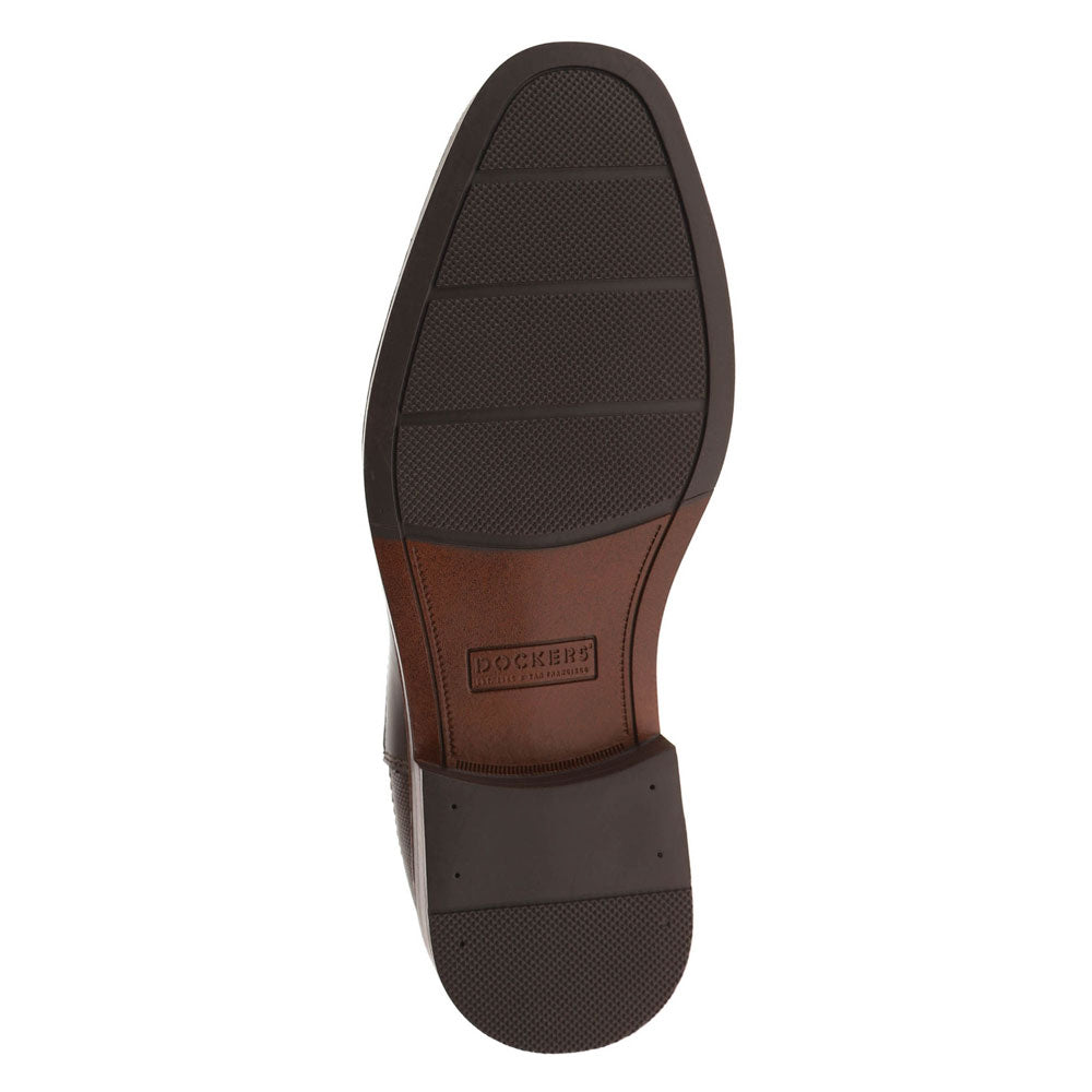 Chestnut-Dockers Mens Brookside Dress Slip-on Chelsea Boot