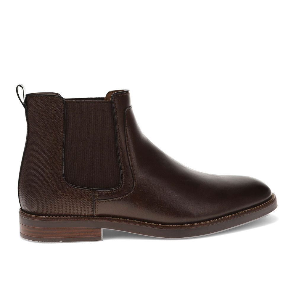 Chestnut-Dockers Mens Brookside Dress Slip-on Chelsea Boot