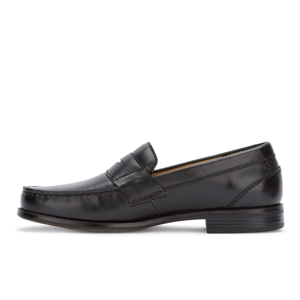Black-Dockers Mens Colleague Dress Penny Loafer Shoe