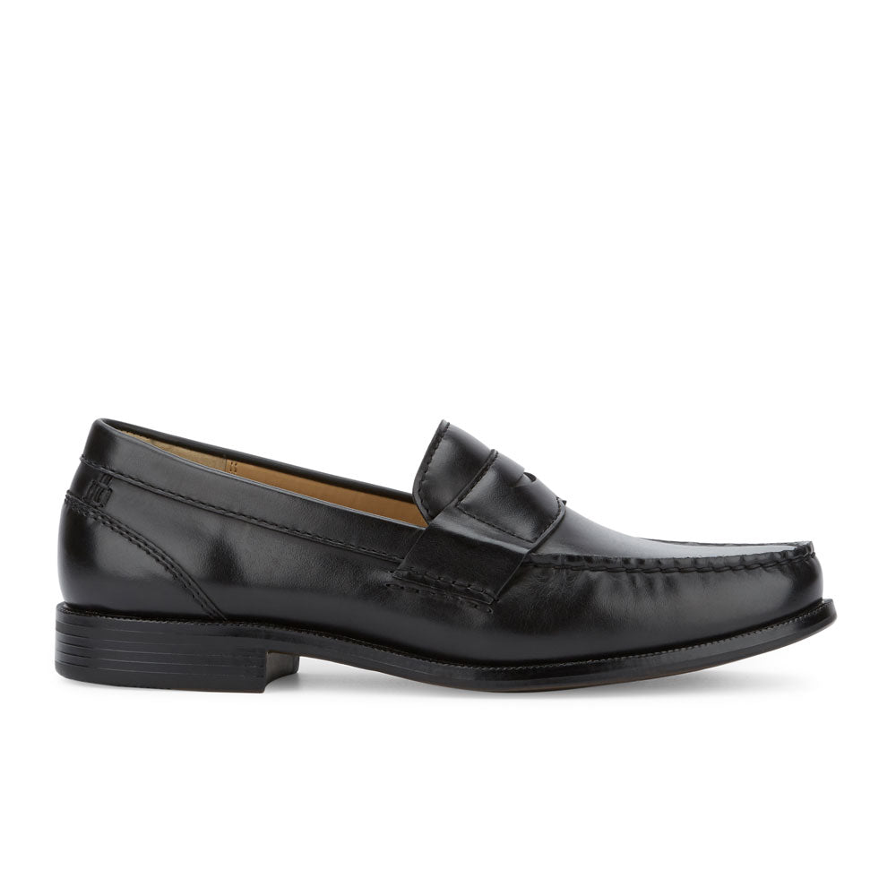 Black-Dockers Mens Colleague Dress Penny Loafer Shoe
