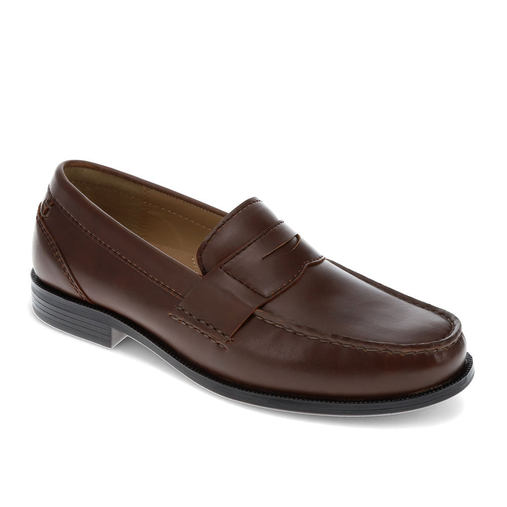 Dark Brown-Dockers Mens Colleague Dress Penny Loafer Shoe