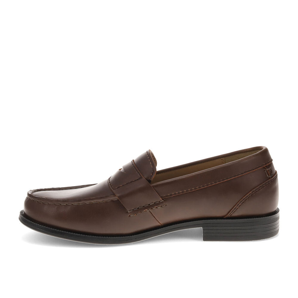 Dark Brown-Dockers Mens Colleague Dress Penny Loafer Shoe