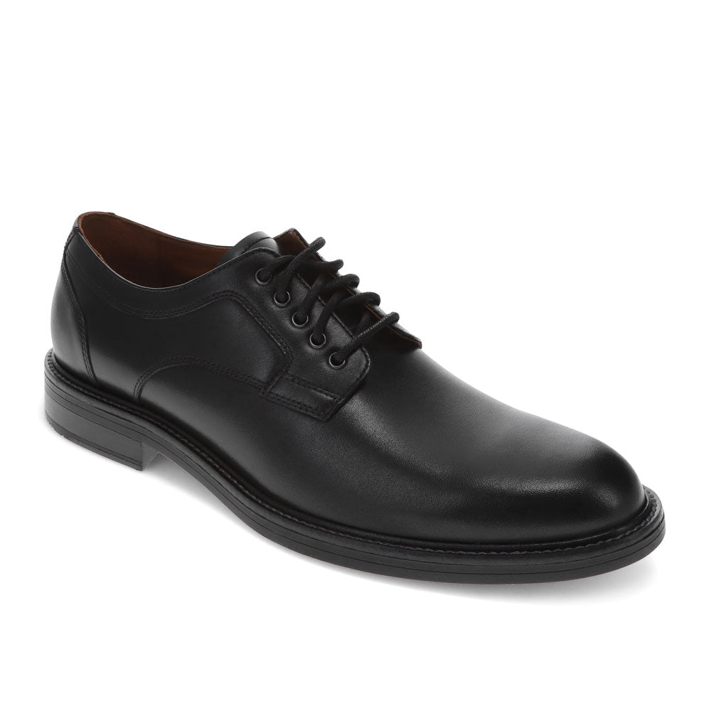 Black-Dockers Mens Ludgate Genuine Leather Dress Oxford Shoe