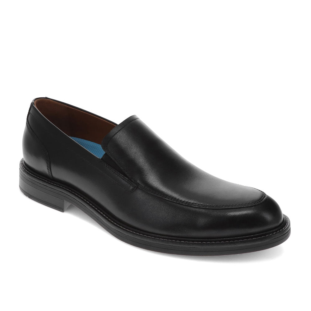 Black-Dockers Mens Linchfield Genuine Leather Dress Loafer Shoe