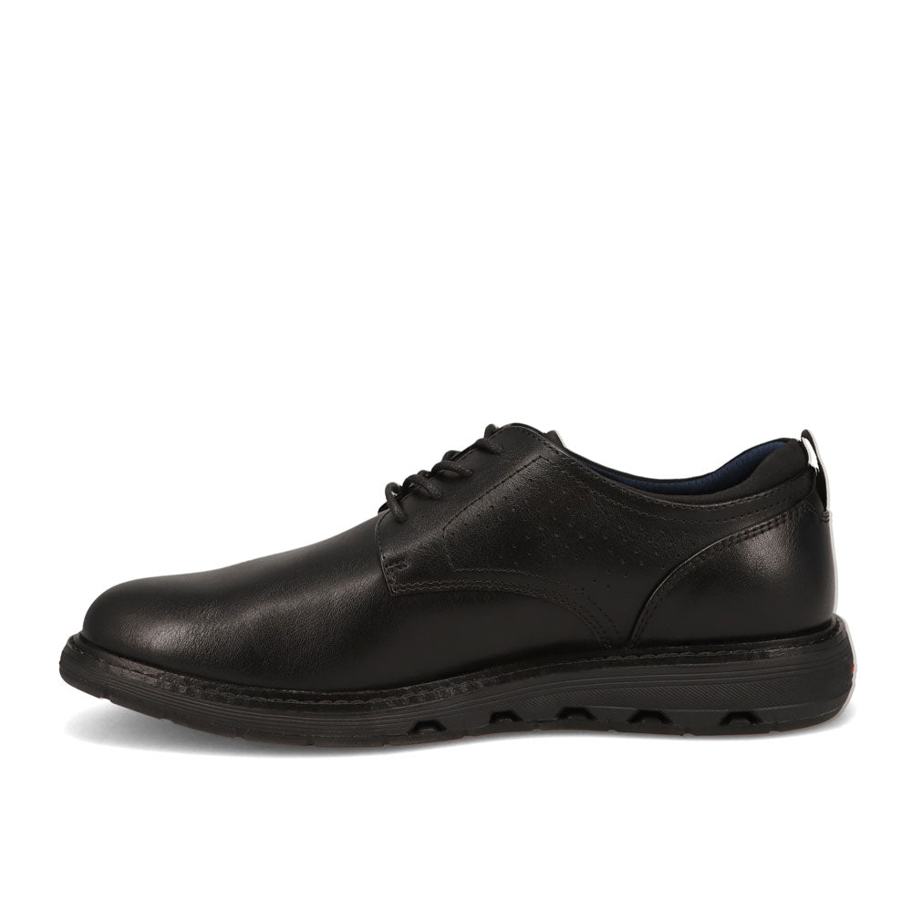 Black-Dockers Mens Bridges Slip Resistant Polished Lace Up Oxford