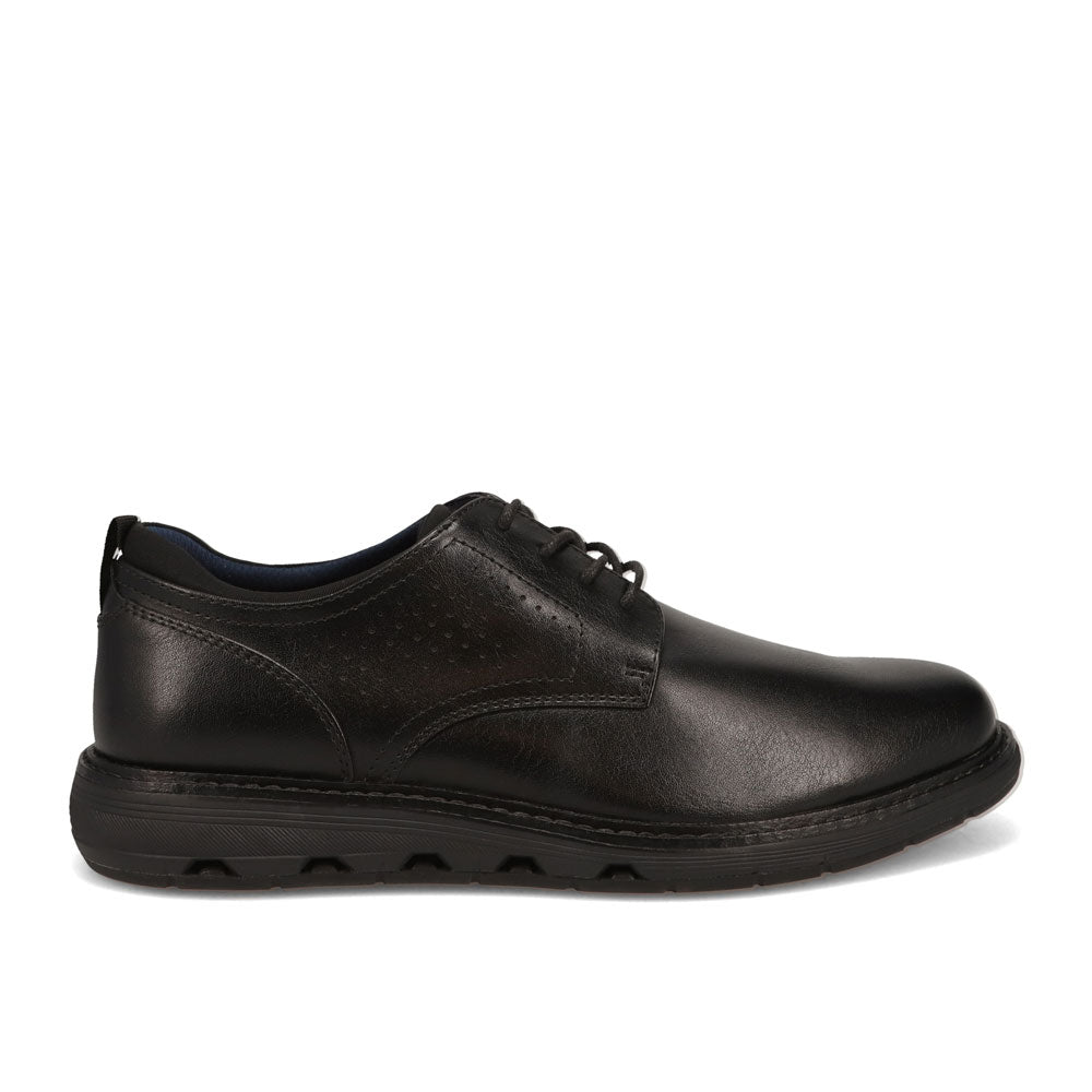 Black-Dockers Mens Bridges Slip Resistant Polished Lace Up Oxford