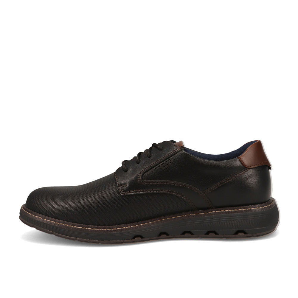 Black-Dockers Mens Murdoch Polished Business Casual Lace-Up Oxford