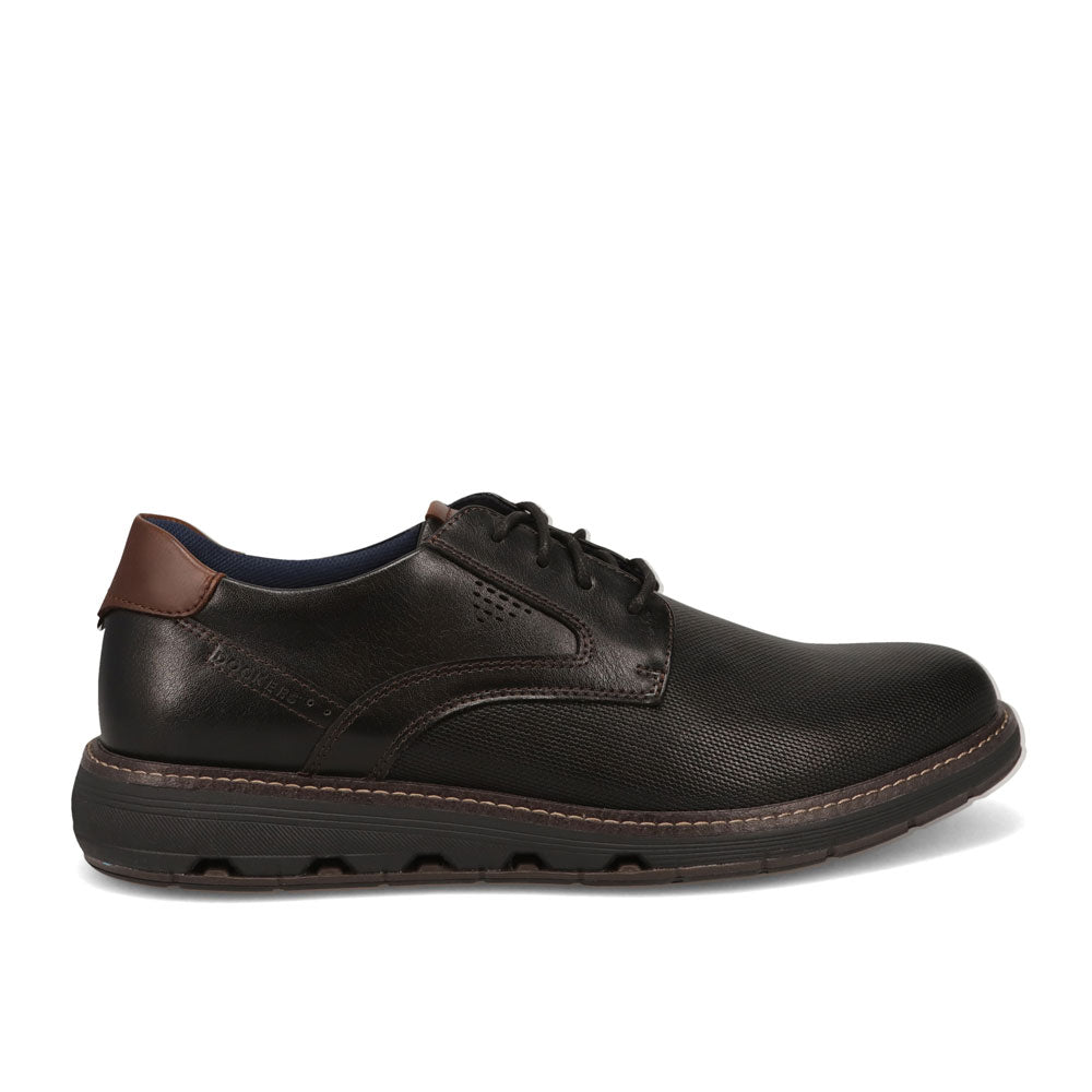Black-Dockers Mens Murdoch Polished Business Casual Lace-Up Oxford