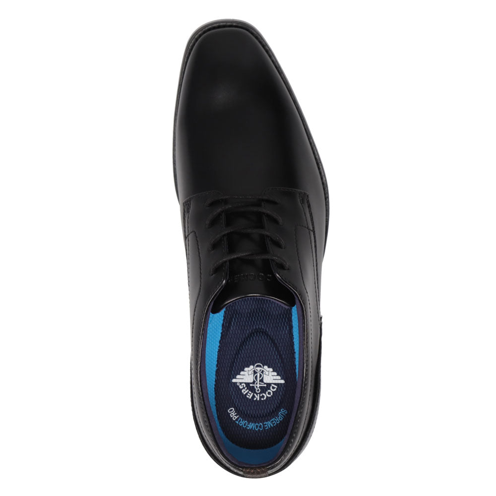 Black-Dockers Mens Benton Dress Lace-Up Oxford