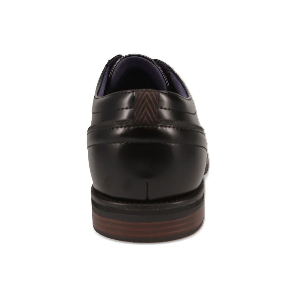 Black-Dockers Mens Boden Cap Toe Dress Lace-Up Oxford