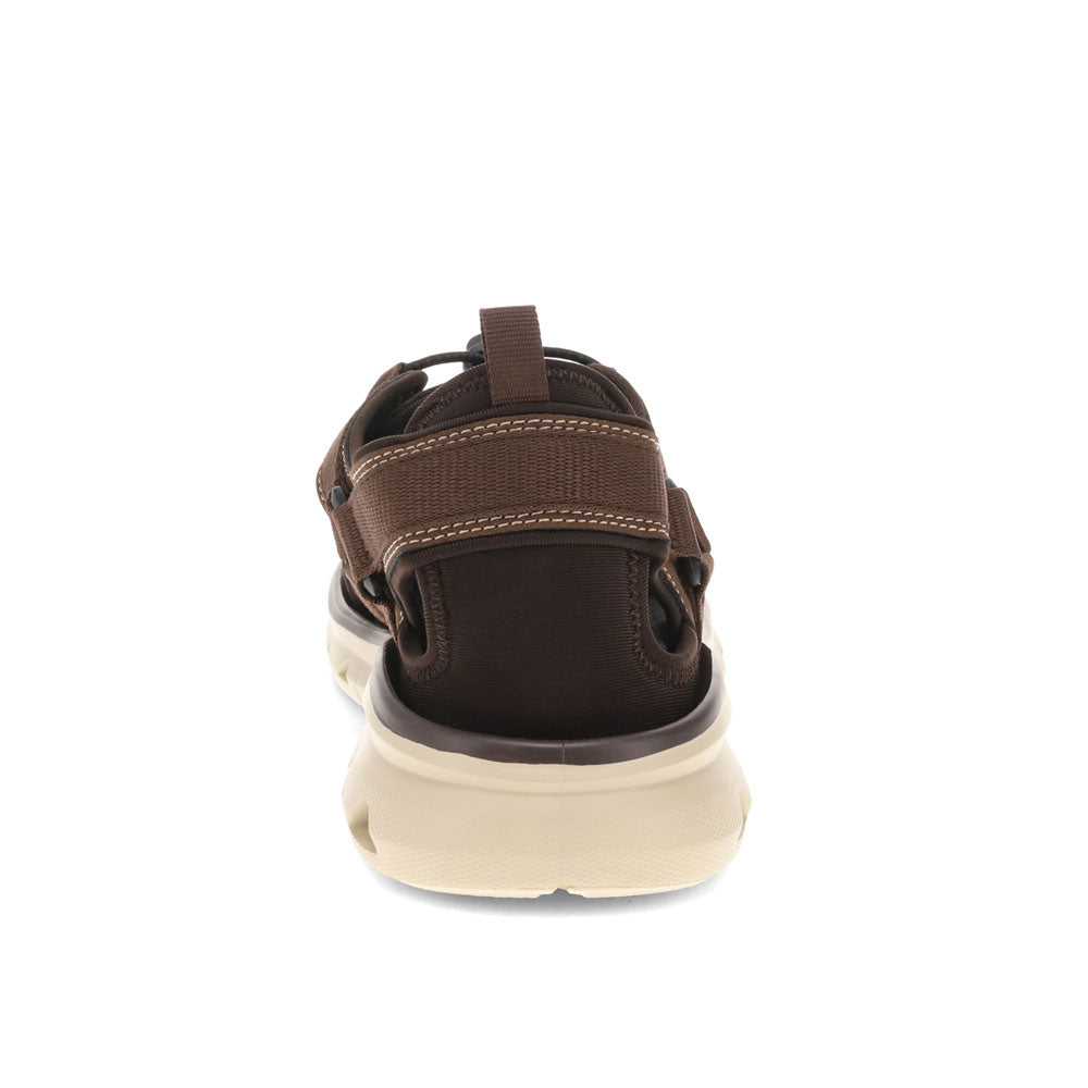 Dark Tan-Dockers Mens Lionel Synthetic Leather Casual Slip On Sandal Shoe