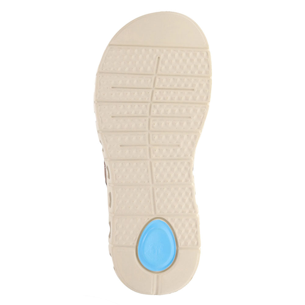 Dark Tan-Dockers Mens Lionel Synthetic Leather Casual Slip On Sandal Shoe