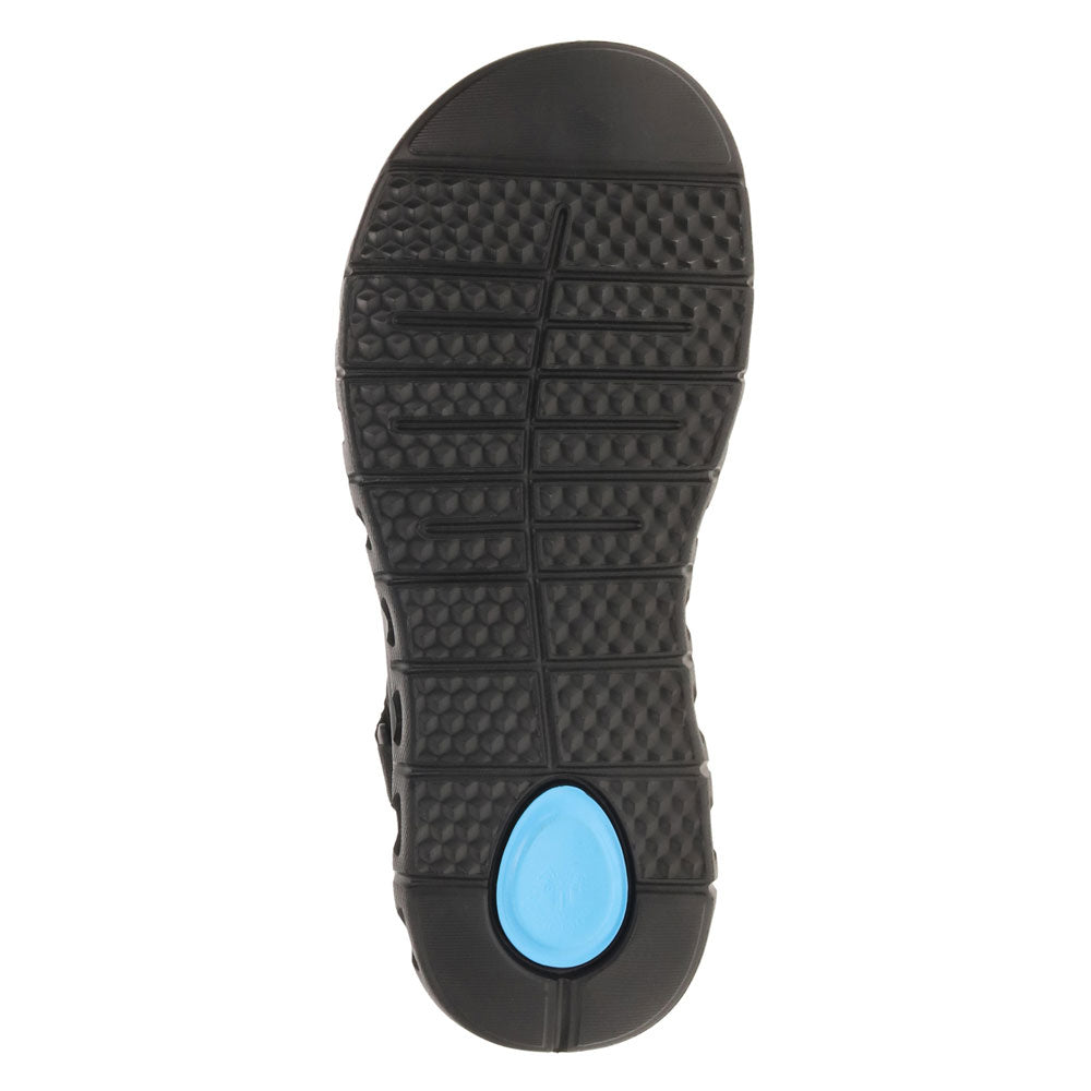 Black-Dockers Mens Lionel Synthetic Leather Casual Slip On Sandal Shoe