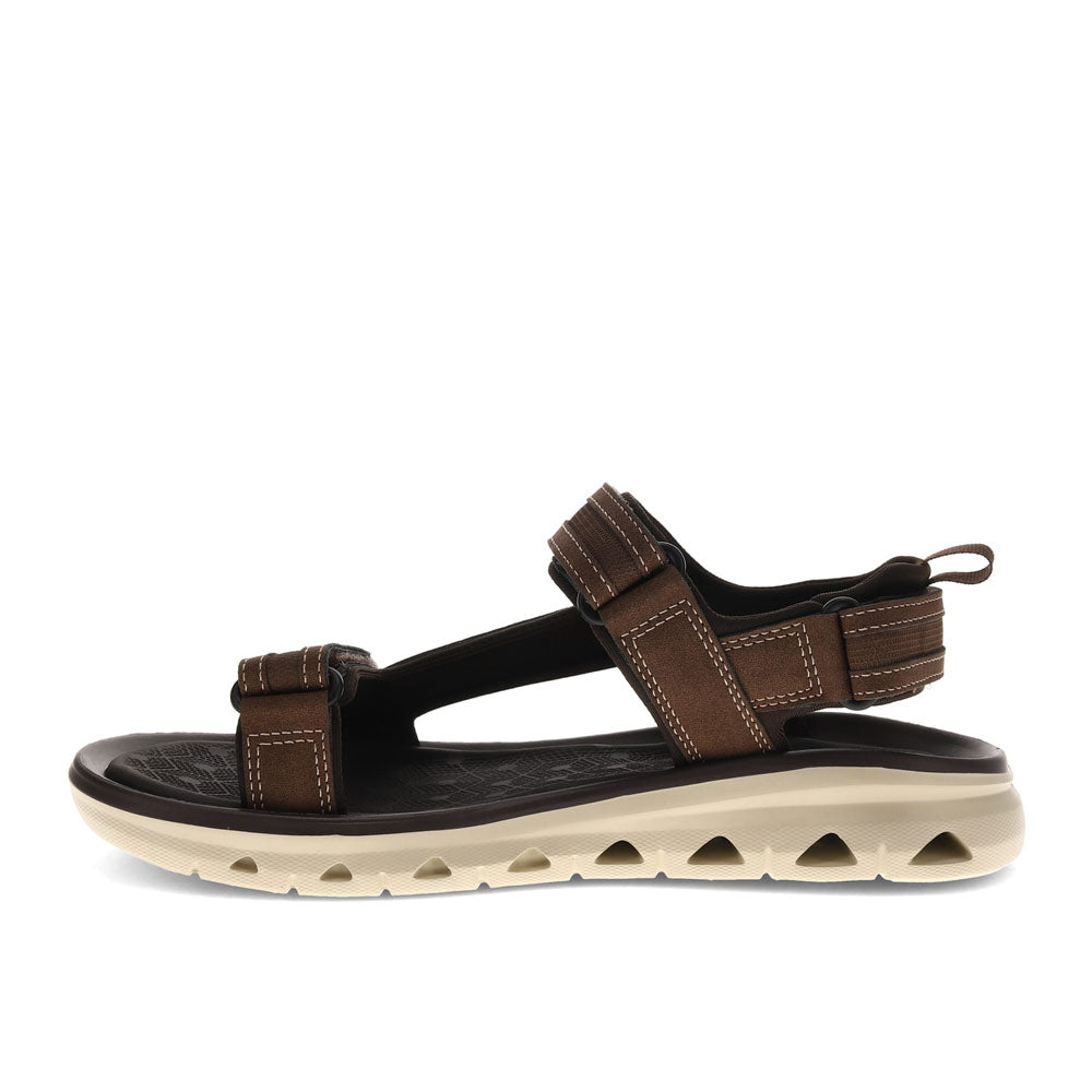 Dark Tan-Dockers Mens Leandro Outdoor Sport Sandal Shoe