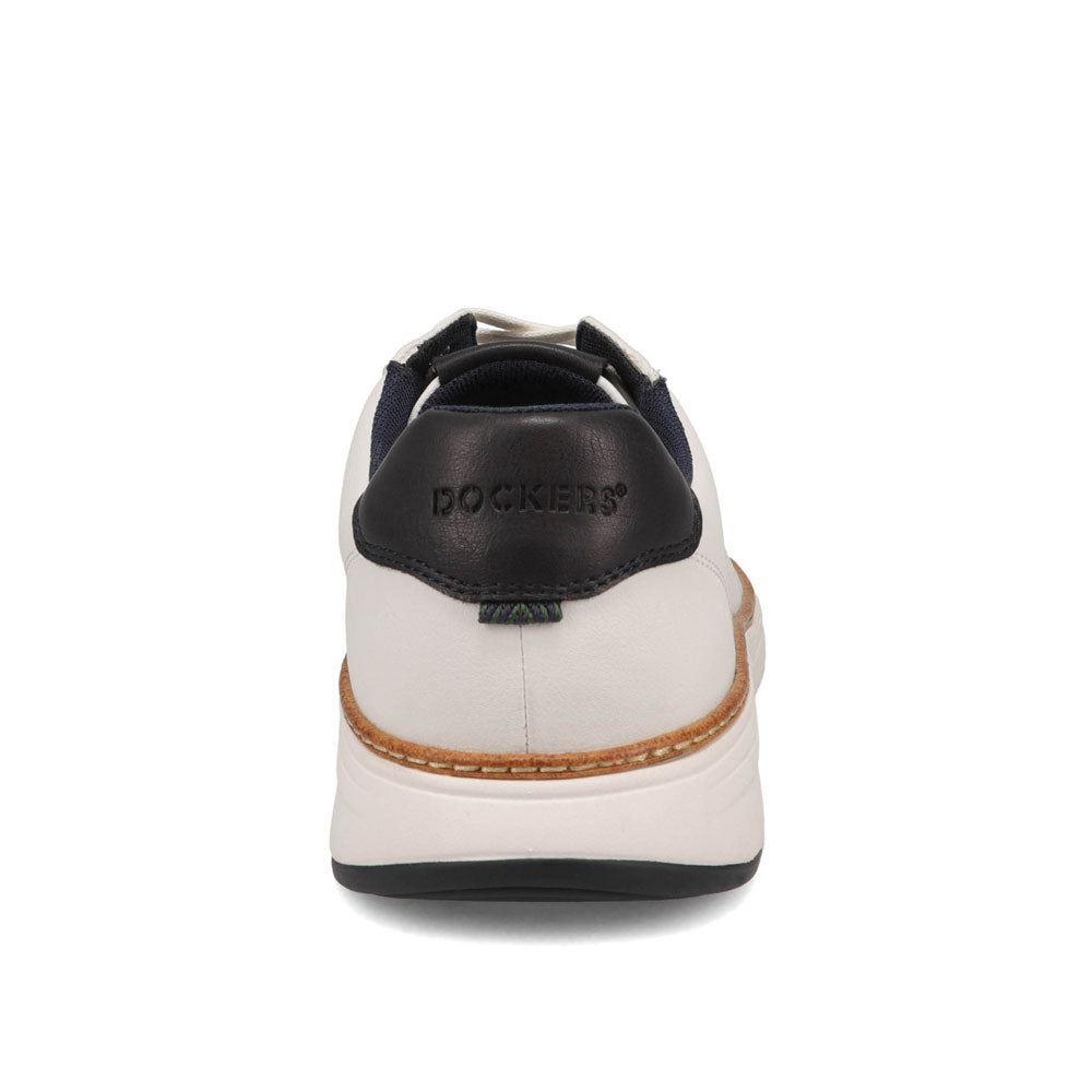 White/Navy-Dockers Neilson Casual Tumbled Lace-Up Sneaker