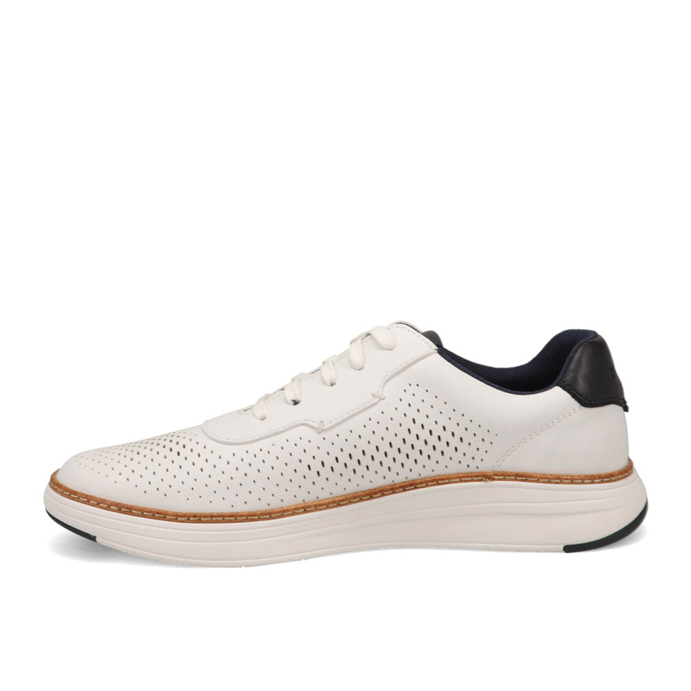 White/Navy-Dockers Neilson Casual Tumbled Lace-Up Sneaker