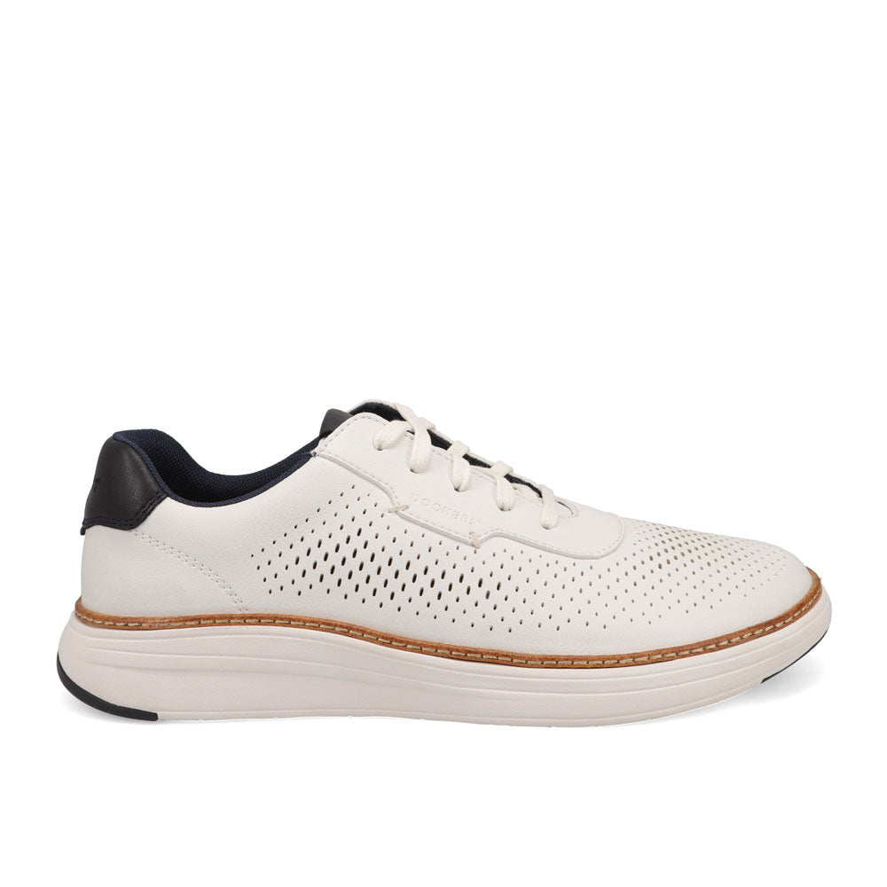 White/Navy-Dockers Neilson Casual Tumbled Lace-Up Sneaker