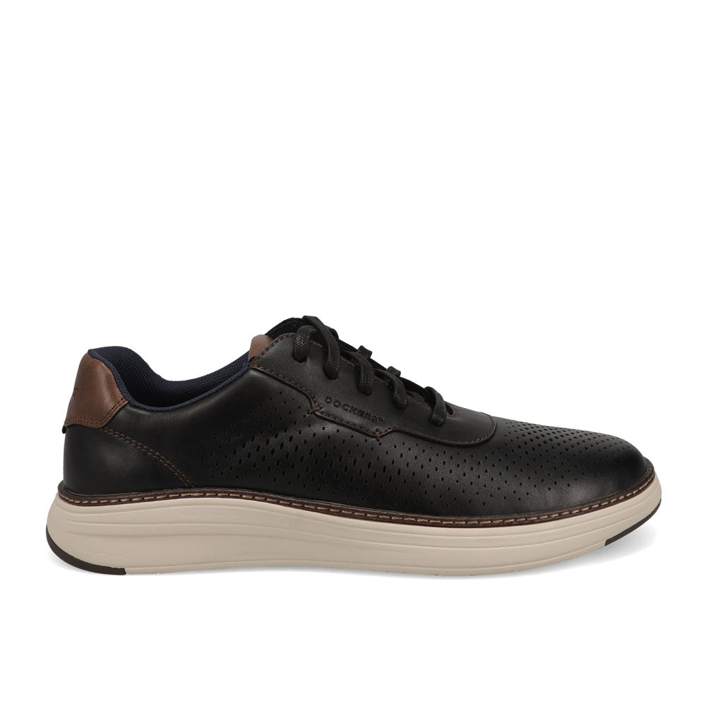 Black-Dockers Neilson Casual Polished Lace-Up Sneaker