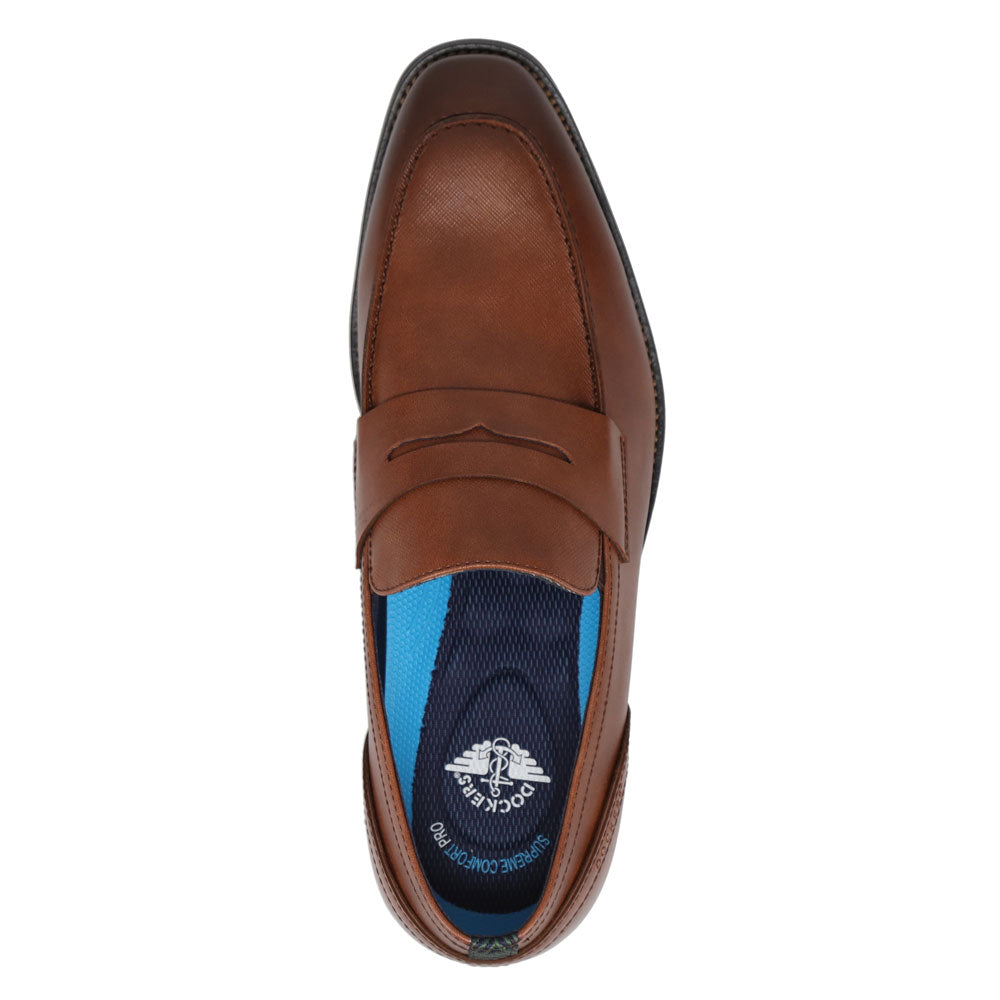 Cognac-Dockers Mens Blair Polished Dress Loafer